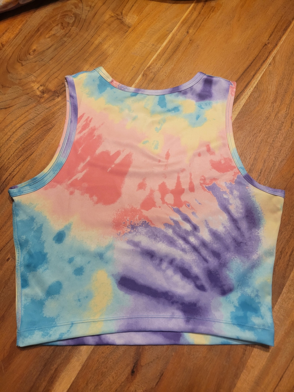 Nike Dri-fit Multicolor Tie-Dye Tank Top - Pastel Rainbow - Picture 2 of 3